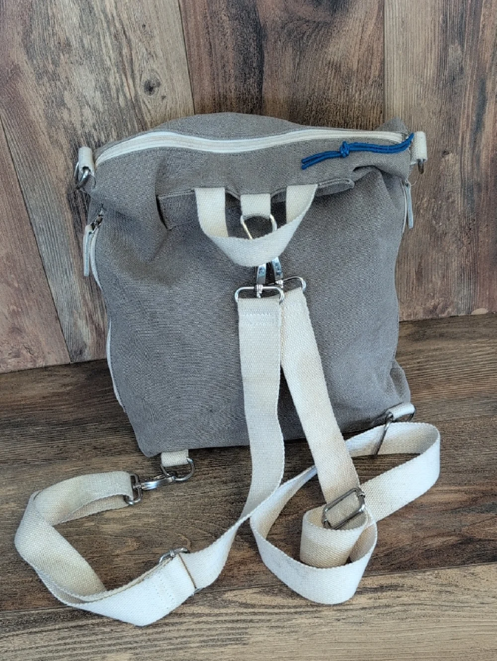 Canvas Artisan Convertible Boho Backpack Crossbody Bag            AB185